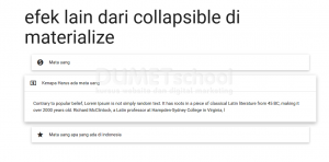 efek lain dari collapsible di materialize
