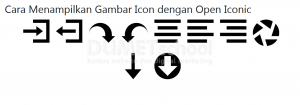 cara menampilkan gambar icon dengan open iconic