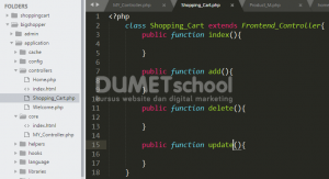 Cara Menggunakan Library Shopping Cart Pada CodeIgniter Part 1