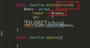Cara Delete Shopping Cart Menggunakan Codeigniter