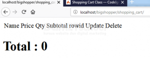 Cara Delete Shopping Cart Menggunakan Codeigniter