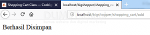Cara Menggunakan Library Shopping Cart Pada CodeIgniter Part 1