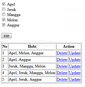 CRUD checkbox dengan PHP arif002