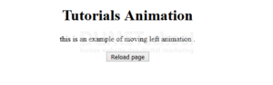 Cara Membuat Moving Left Animation