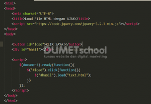 Cara Menload File HTML Menggunakan AJAX