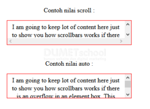 Cara Menggunakan Value CSS Scrollbars