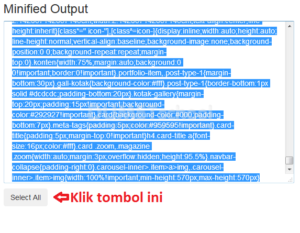 cara kompress file css