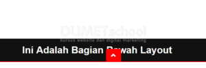 cara membuat tombol back to top dengan html dan javascript