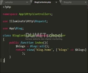 Menampilkan Data dari Database di Laravel 5