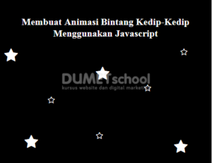 Membuat Animasi Bintang Kedip-Kedip Menggunakan Javascript