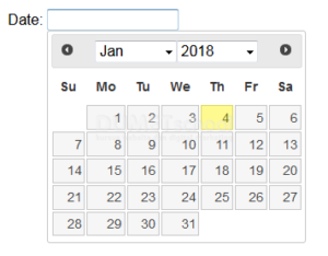 Mengenal Macam - Macam Datepicker Pada jQuery UI