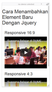 cara menambahkan element dengan wrap jquery responsive