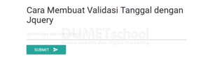 cara membuat validasi tanggal dengan jquery
