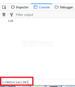 Cara Membuat Faktorial Angka Dengan Javascritp