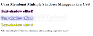 Cara Membuat Multiple Text Shadow Menggunakan CSS
