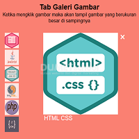 Cara Membuat Tab Galeri Gambar Menggunakan Javascript