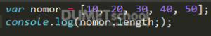 Cara Menjumlah Angka Dalam Array Pada Javascript