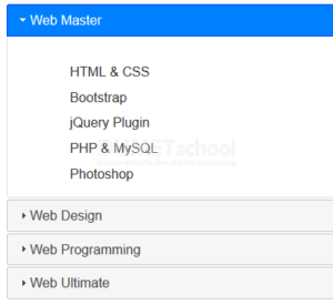 Membuat Accordion Collapse Content Dengan jQuery UI