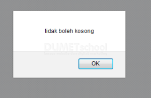 Cara Membuat Validasi Input Kosong Dengan Javascript