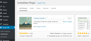 Cara Menambahkan Plugin Contact Form 7 di WordPress