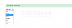 Cara Merubah Value Select Menjadi Class Dengan Javascript
