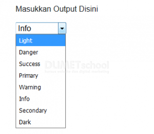 Cara Merubah Value Select Menjadi Class Dengan Javascript
