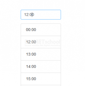 Cara Membuat Timepicker Sederhana Dengan Javascript