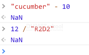 Penjelasan NaN di dalam Javascript