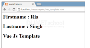 template pada Sebuah Vue.js