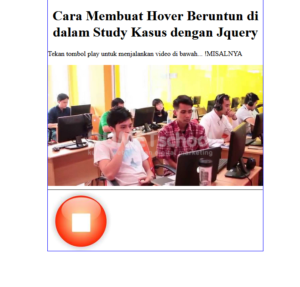 Cara Membuat Hover Beruntun di dalam Study Kasus dengan Jquery