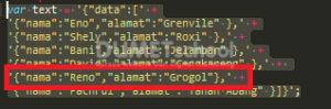 Cara Menampilkan data Json Dengan Object