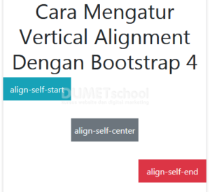 Cara Mengatur Vertical Alignment Dengan Bootstrap 4