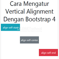 Cara Mengatur Vertical Alignment Dengan Bootstrap 4