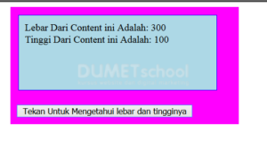 Cara Mengetahui Lebar dan Tinggi Sebuah konten dengan Jquery