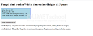fungsi dari outherWidth(true) dan outherHeight(true) di Jquery