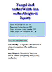 fungsi dari outherWidth dan outherHeight di jquery