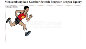 menyembunyikan gambar setelah bergeser dengan Jquery