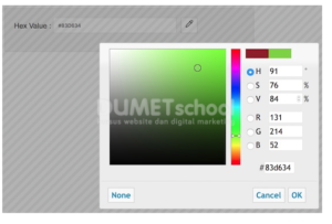jQuery UI Color Picker tanpa Bootstrap