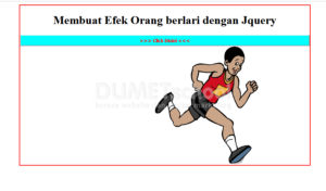 cara membuat efek orang berlari dengan jquery