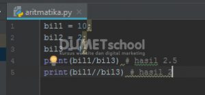 Mengenal Jenis Operator Aritmatika Pada Bahasa Pemograman Python