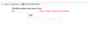 Cara Validasi Hanya Numeric Tanpa Menggunakan Regex di Jquery