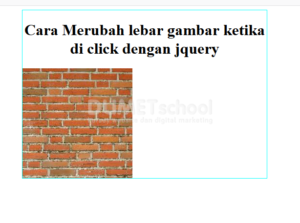 Cara Merubah lebar gambar ketika di click dengan jquery