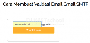 Cara Membuat Validasi Email Gmail SMTP