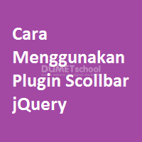 Cara Menggunakan Plugin Scollbar jQuery