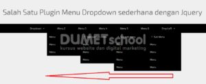 salah satu plugin menu dropdown sederhana dengan Jquery