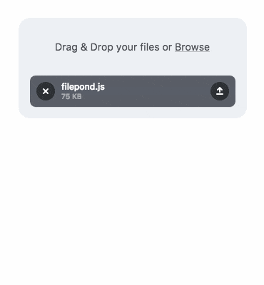 Upload File mengunakan Filepond JS