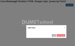 Cara Memanggil Struktur HTML Dengan Ajax Javascript Part1