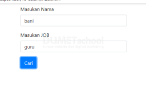 cara membuat pencarin job dengan switch case menggunakan javascript
