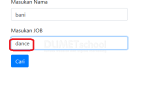 cara membuat pencarin job dengan switch case menggunakan javascript