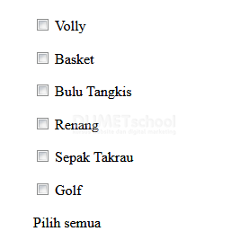 Cara Membuat Fungsi Check All Dengan JavaScript